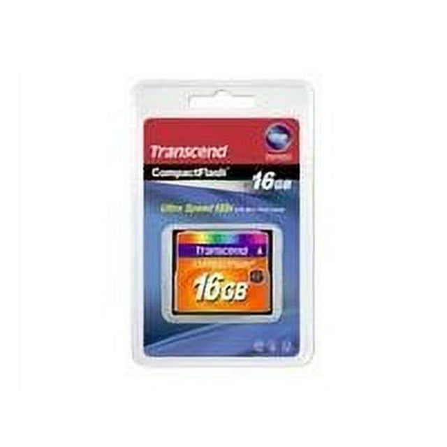 Transcend - Carte Mémoire Flash - 16 Go - 133x - CompactFlash