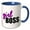Blue/White, variant on 3drose, Girl Boss Pink, 11oz Mug
