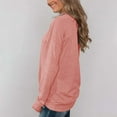 thumbnail image 3 of tklpehg Womens Long Sleeve Tee Shirt Baggy Comfortable Blouses Pullover Tops Cowl Neck Long Sleeve Tunic Tops Leisure Solid Color Fall Tops Trendy Pink XXXL, 3 of 5
