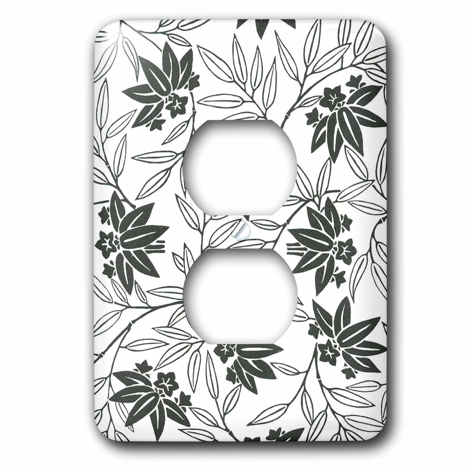 3dRose lsp/_44925/_6 Vintage Japanese Bamboo Design Outlet Cover