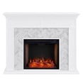 thumbnail image 4 of Foyer Électrique Intelligent SEI Furniture Torlington en Marbre Carrelage, Blanc, 4 of 14