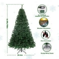 thumbnail image 3 of BENESKY 6.5ft Pre-Lit Christmas Tree, Artificial Hinged Xmas Tree with 470 Multi-Color LED Lights, 8 Lighting Modes, 880 Branch Tips, Holiday Office Home Decor, 3 of 8