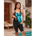 thumbnail image 4 of Traje de baño de dos piezas Rash Guard Hanna Nikole, talla grande, verde, 4 of 6