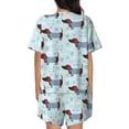 thumbnail image 3 of Bixox Women's Dachshund Dog Puppy Printed Pajama Set 2 Piece Lounge Set Top and Shorts Soft Pajamas, Shorts with Pockets, 3 of 7