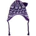 thumbnail image 1 of CTM®  Heavy Knit Winter Pattern Peruvian Hat (Women's), 1 of 2