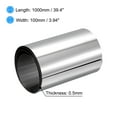 thumbnail image 2 of 304 Stainless Steel Foil Roll，0.5mm x 100mm x 1M Polished Finish Metal Strip Plate Sheet for Crafts Silver Tone 2 Pack, 2 of 4