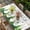 Green Gold, variant on Black Christmas Table Cloths for 8 Foot Rectangle Tables, Winter Xmas Trees Snowflake Holiday Patio Waterproof Elastic Fitted Tablecloths, Washable Rectangular Table Cover for Camping