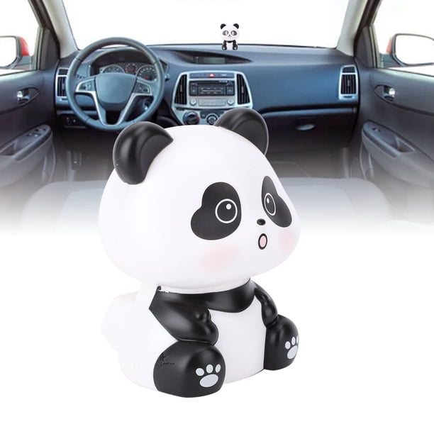 Adorno De Panda Que Asiente Automáticamente Precioso Adorno Para Coche Con Energía Solar Figura De Panda Con Un Adorable Diseño Para Salpicadero Coche O Escritorio De Oficina