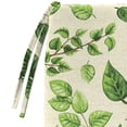 thumbnail image 4 of Jordan Manufacturing 16" x 16" Natik Aloe Green Leaves Square Outdoor Chair Pad Seat Cushion with Ties, 4 of 9