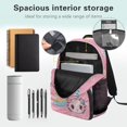 thumbnail image 5 of Aplkyhs Pink Cute Axolotl School Backpack for Boys Girls Ages 6-18 Large Capacity Ergonomic Padded Shoulder Straps Back to School Gift for Elementary Middle High School Students, 5 of 7
