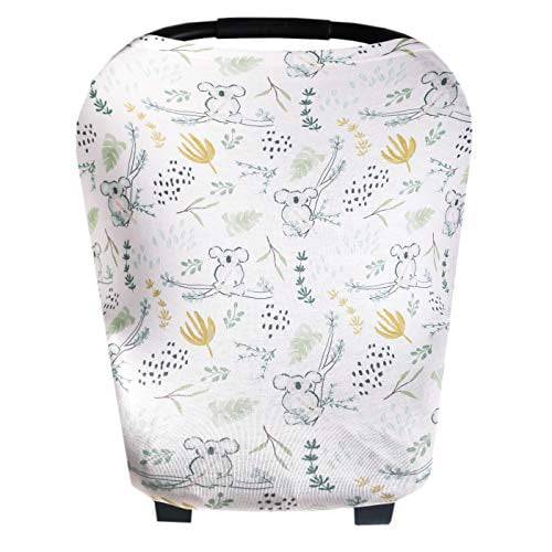 Copper Pearl Baby Car Seat Cover Canopy and Nursing Cover Multi-Use Stretchy 5 in 1 GiftRoxy