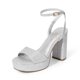 thumbnail image 1 of Sandalia DREAM PAIRS SDHS2423W Plata con Brillo y Plataforma de Tacón, 1 of 6