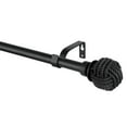 thumbnail image 2 of ACROMA Watie Adjustable Black Single Curtain Rod with Final Set for Window 28-48 inches, 2 of 5