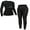 Black1, variant on Sociala Thermal Underwear for Women Long Johns Ultra-Soft Base Layer Pajama Set Winter Cold Weather Top and Bottom