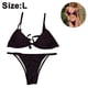 thumbnail image 2 of Tanga Bikini Traje de baño de dos piezas para mujer Triángulo Top Parte inferior brasileña CuerpoL Jormftte CPB-DE-WX291-6, 2 of 5