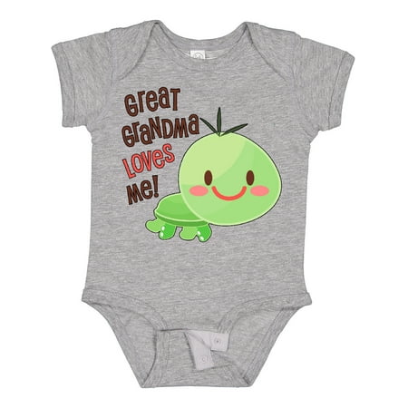 

Inktastic Great Grandma Loves Me- Cute Turtle Gift Baby Boy or Baby Girl Bodysuit