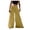 Yellow, variant on Aoochasliy Womens Pants Fall Fashion Loose Solid Color Casual Wide Leg Pants Cotton Linen Trousers