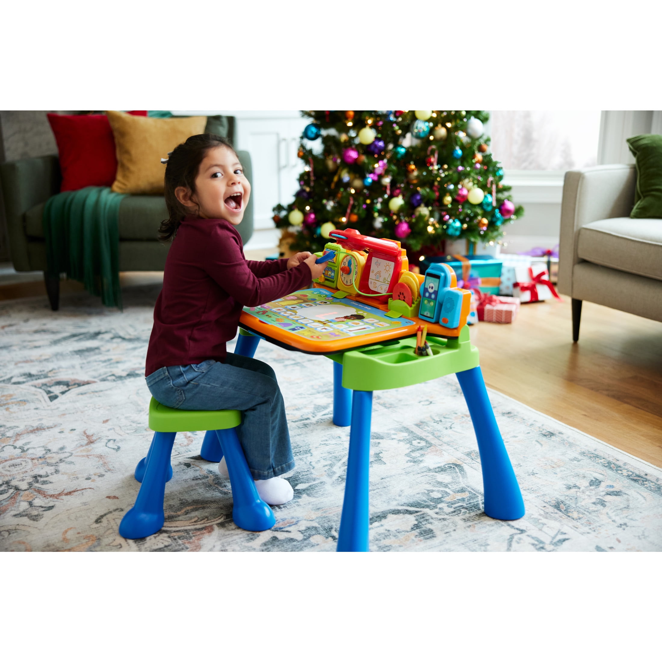 VTech Get Ready for School Learning Desk, Multicolor, 22" Tall, Infant and Toddler Toy, Walmart Exclusive