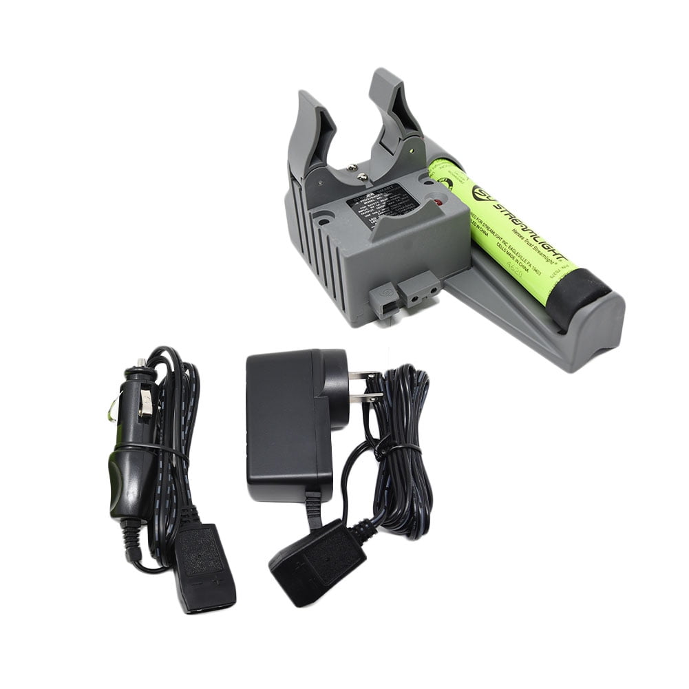 STREAMLIGHT  Stinger PiggyBack Smart Charger With Battery And AC Wall Cord And DC Car Cord (75277+22060+22051-BUNDLE)
