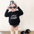 thumbnail image 3 of Love Bubby Long Sleeve Sweatshirt for Kids ? Little Feminist (Black, 2T), 3 of 8