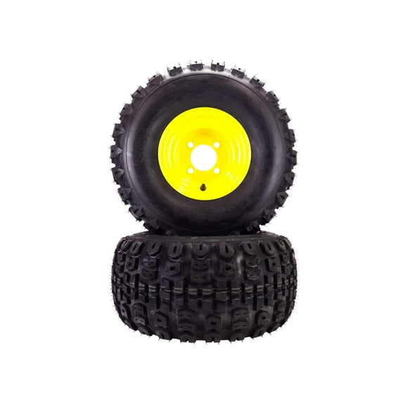 (2) All Terrain Tire Assemblies 20x10.00-8 Fits John Deere Quik-Trak TCU33861
