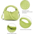 thumbnail image 4 of LHSHID Women Woven Tote Small Crossbody Bag, Weave Quilted Purse Square Shoulder Bag Woven Handbag with Detachable Strap, 4 of 6
