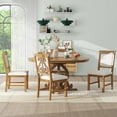 thumbnail image 3 of Harper & Bright Designs Farmhouse 5 Piece Dining Table Set Modern Wood Walnut, 3 of 17