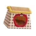 thumbnail image 4 of Nido para perros y gatos semicerrado Casa para perros de peluche Cama para gatos Perro durmiendo en invierno Casa para perros M, 4 of 7