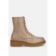 thumbnail image 6 of Clover Faux Leather Lace Up Boots, 6 of 11
