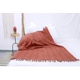 thumbnail image 3 of Soft Warm Throw Blanket Bohemian Bedspread Cover Handloom Rust Color Blanket, 3 of 5