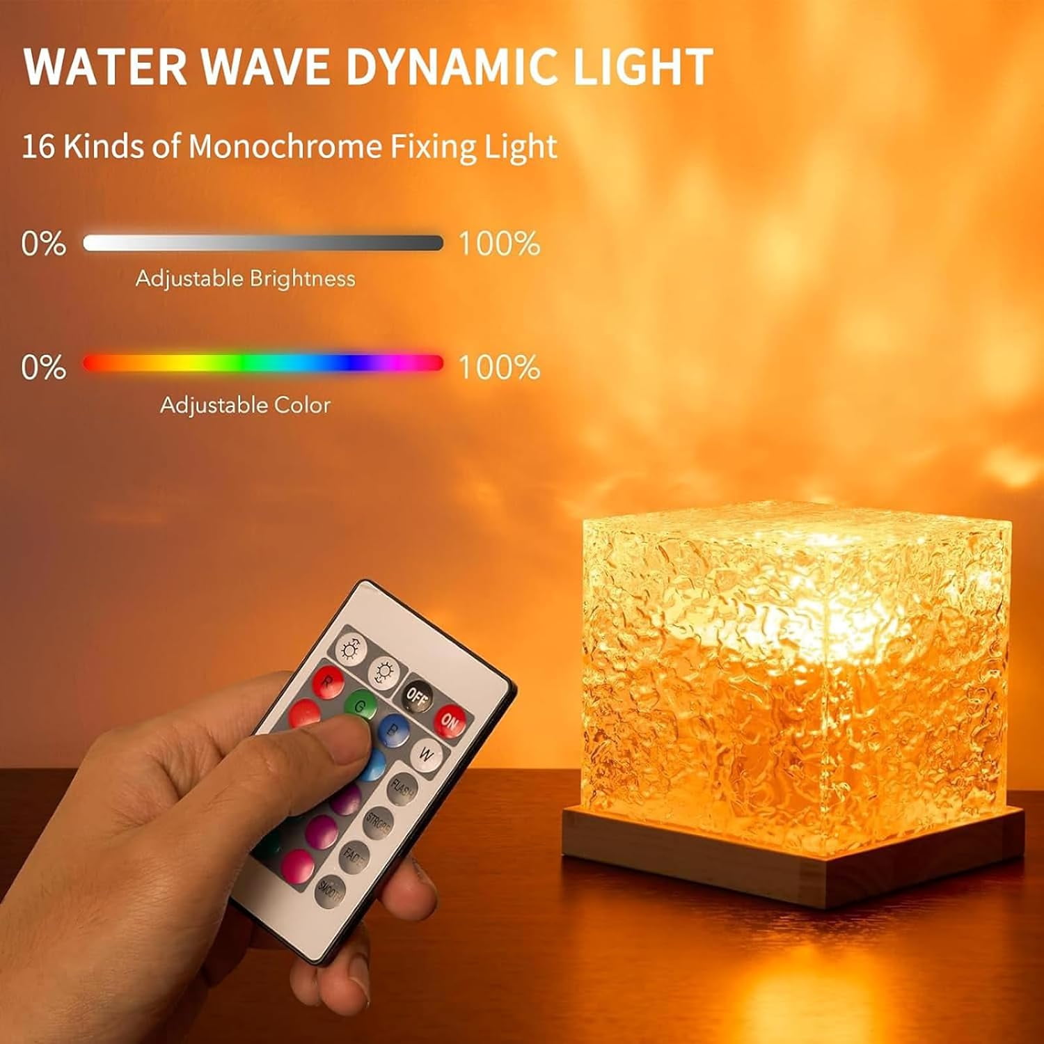 Ocean Wave Ceiling Projector,16 Colors Ocean Wave Light Projector, Water Ripple Ambient Night Light with Remote, Touch Control Aurora Projector Non-Wood for Bedroom,Room Decor,Kids Room