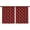 Red Black Checkerboard, variant on Blackout Kids Curtains,Red Black Checkerboard Checkered Pattern Childrens Insulated Curtains Set Of 2,Bedroom Essentials,Toddler Room Decor 42"x54"