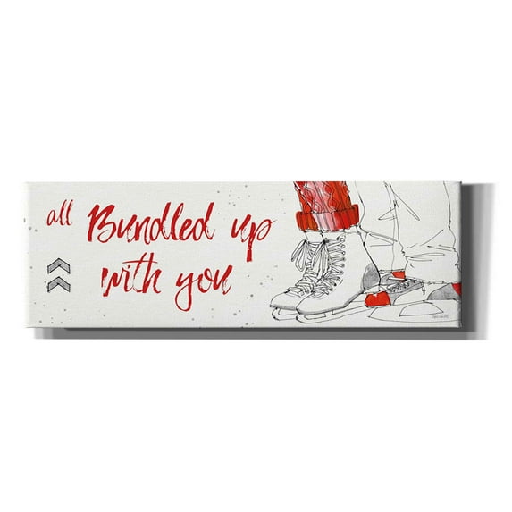 Epic Graffiti 'Winter Fashion VIII' by Anne Tavoletti, Canvas Wall Art, 20"x60"