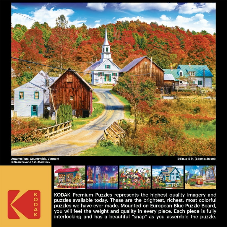 オーダー ピカピカ 477～480 、494～496 Cra-Z-Art Kodak 550-Piece Autumn Rural Countryside Vermont Adult