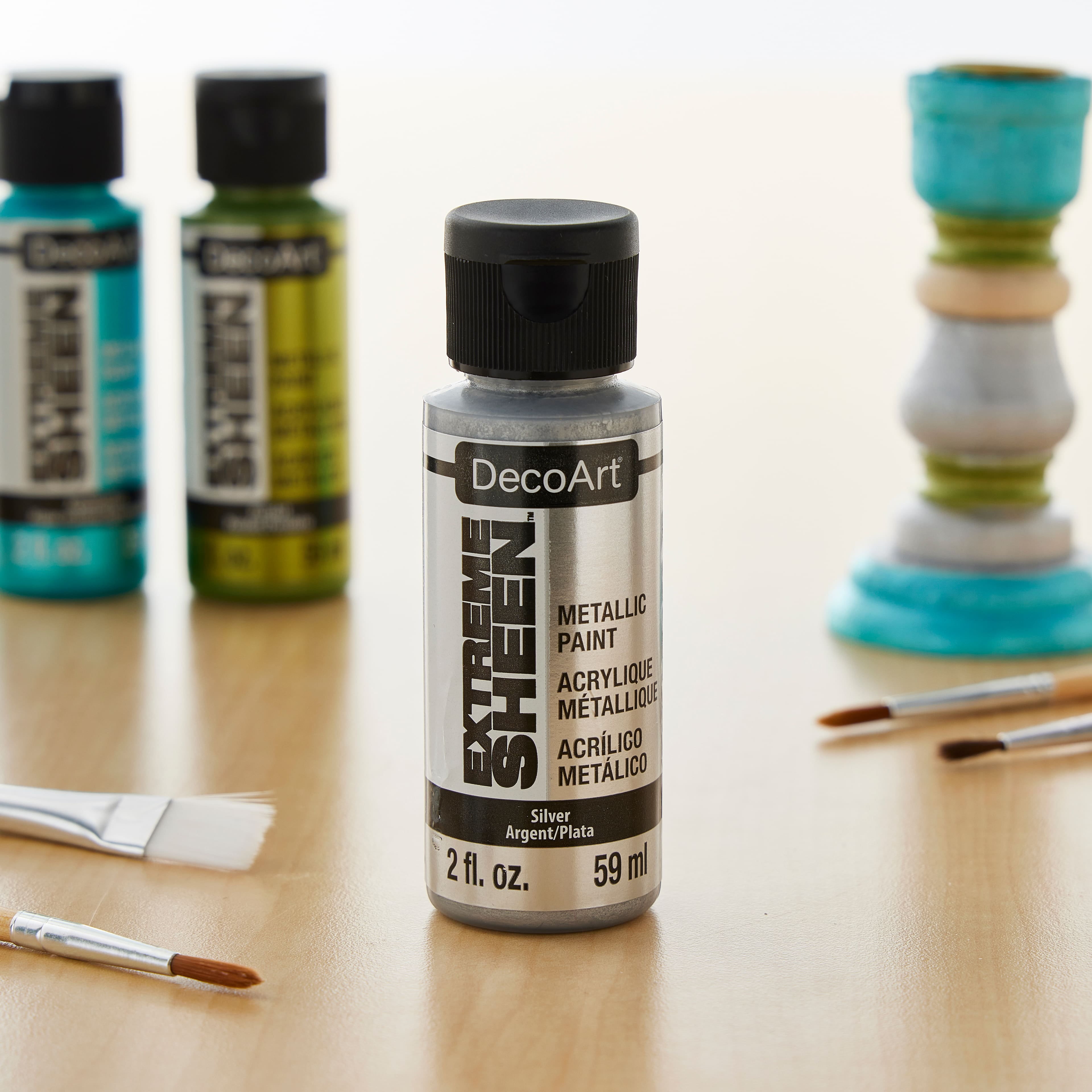 DecoArt Extreme Sheen Metallic Acrylic Paint, 12 Pack