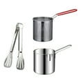 thumbnail image 1 of Visland 1 Set Fryer Mini Pot Good Heat Conductivity Stainless Steel Oil-saving Home Fryer Cooking Utensils, 1 of 7