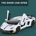 thumbnail image 4 of 1:32 Lambor Aventador SVJ LP780-4 Sports Car Model Toy Diecast Metal Scissor Doors Opened Simulation Sound Light Hobby Gifts, 4 of 9
