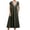 Green, variant on Sexlip Womens V Neck Pocket Loose Swing Midi Dress Soft Comfortable Casual Office Everyday Dress Black M
