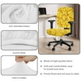 thumbnail image 6 of FKELYI Desk Chair Cover Stretch Fbaric Office Chair Slipcover Funny Banana Print Computer Chair Cover 2 Pcs include 1 Backrest Cover 1 Cushion Seat Cover for Office Worker, 6 of 7