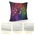 thumbnail image 4 of YINGXI  Musical Notes Throw Pillows Covers Rainbow Music Notes Spectrum Wavesr 18x18in, 4 of 5