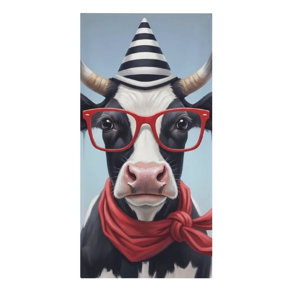 Funny Animal Wearing Red Glasses Microfiber Beach Towel Absorbent Compact Towels for Swimming Pool Beach Travel Things for Vacation Essentials Adult Gift,61.430.3Inch