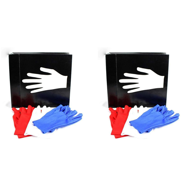 2 Set Gloves Color Be Changed Magic Tricks Stage Magic Trick Pocket Version Gimmick for Magician Professional