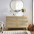 thumbnail image 7 of Modway Soma 6-Drawer Rattan MDF and Particleboard Dresser in Oak, 7 of 7
