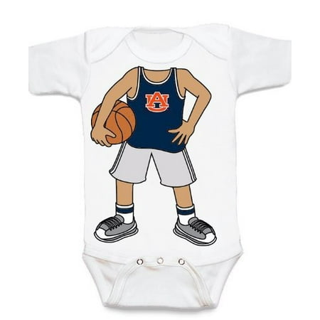 - Auburn Tiger Heads Up! Basketball Baby Onesie