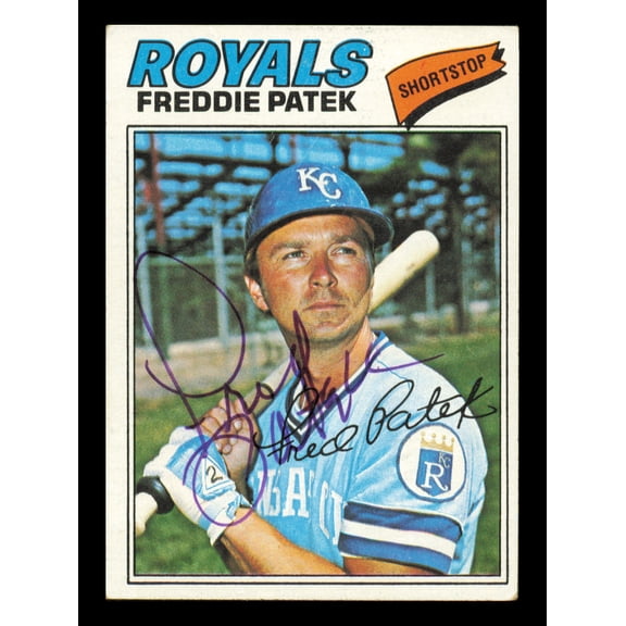 Fred "Freddie" Patek Autographed 1977 Topps Card #422 Card Kansas City Royals SKU #241132