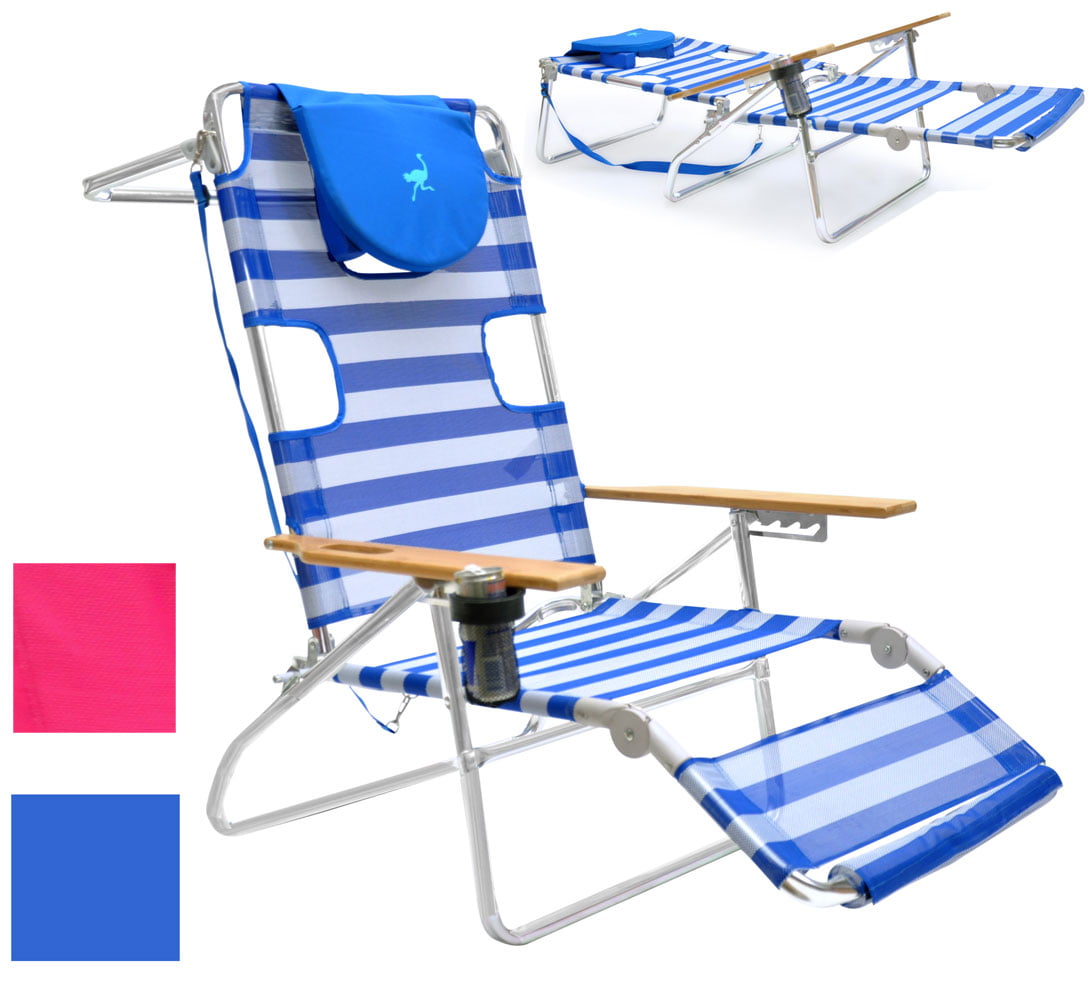 Simple Ostrich 3 In 1 Beach Chair for Small Space