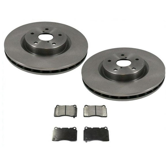Front Brake Rotors Brake Pads fits for Subaru WRX-STi E257 2.5L Turbo 05-16