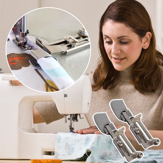 MTBLYS Machine à Coudre Rouleau Ourlet Tube de Traction Fer à Friser Largeur Réglable A11 Universel Pied-de-Biche 1 Pce Outils de Couture pour la Maison Tissu Hemming