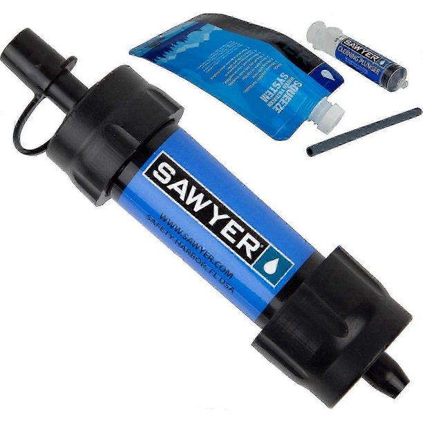 Outdoor Water Filter - Removes 100% Of Microplastics And 99.99999% Of All Bacteria - Compact, Lightweight, Up To 100,000 Gallon Filtration Capacity Hw