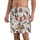 thumbnail image 2 of Balery London Landmark1 Traje de Baño Estilo Hawaiano para Hombre, Shorts de Secado Rápido con Bolsillos-X-Large, 2 of 6